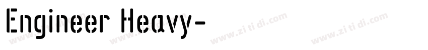 Engineer Heavy字体转换